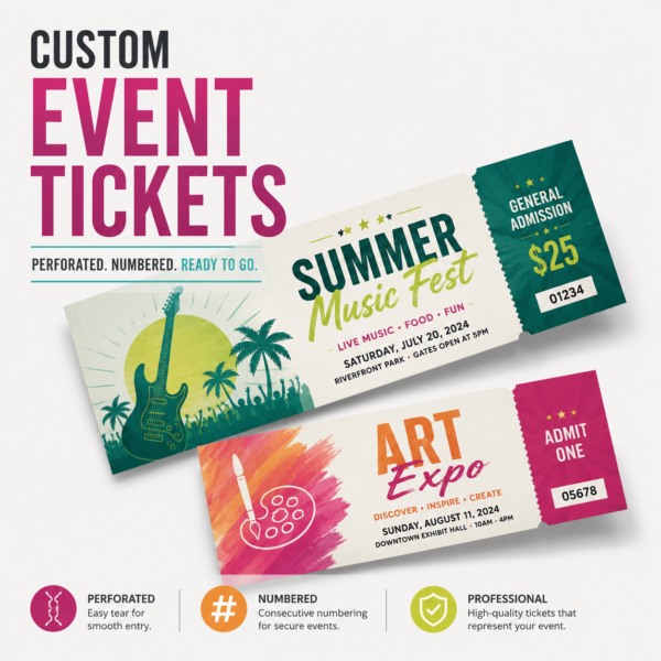 Event Tickets printed in Calgary Canada