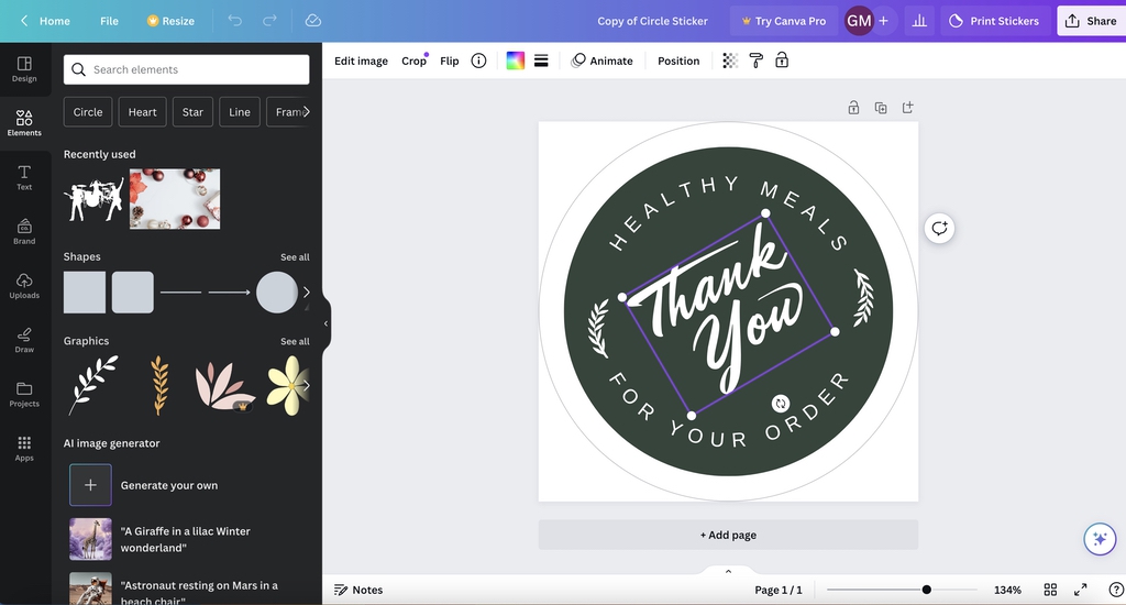 Creating a custom label using Little Rock's free Canva templates