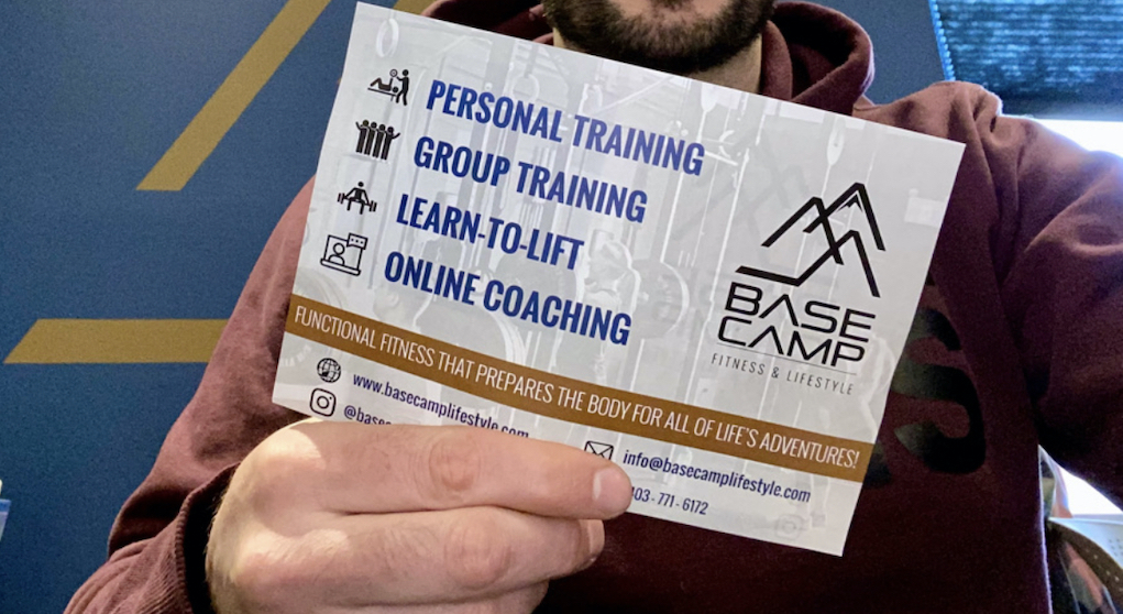 Custom flyer for Base Camp Fitness & Lifestyle printed by Little Rock Printing
