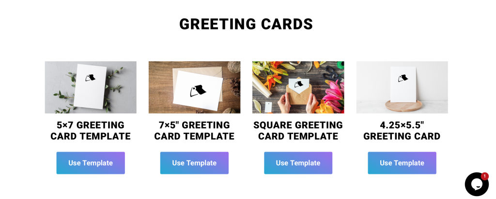 Canva templates for custom greeting cards created by Little Rock Printing