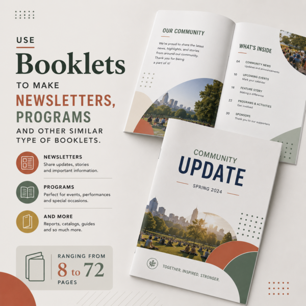 Booklets 5 Custom Booklet Printing Catalogues Newsletters and Programs