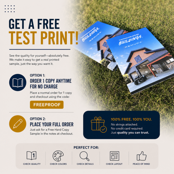 Booklets 12 Free Test Sample Prints of Booklets