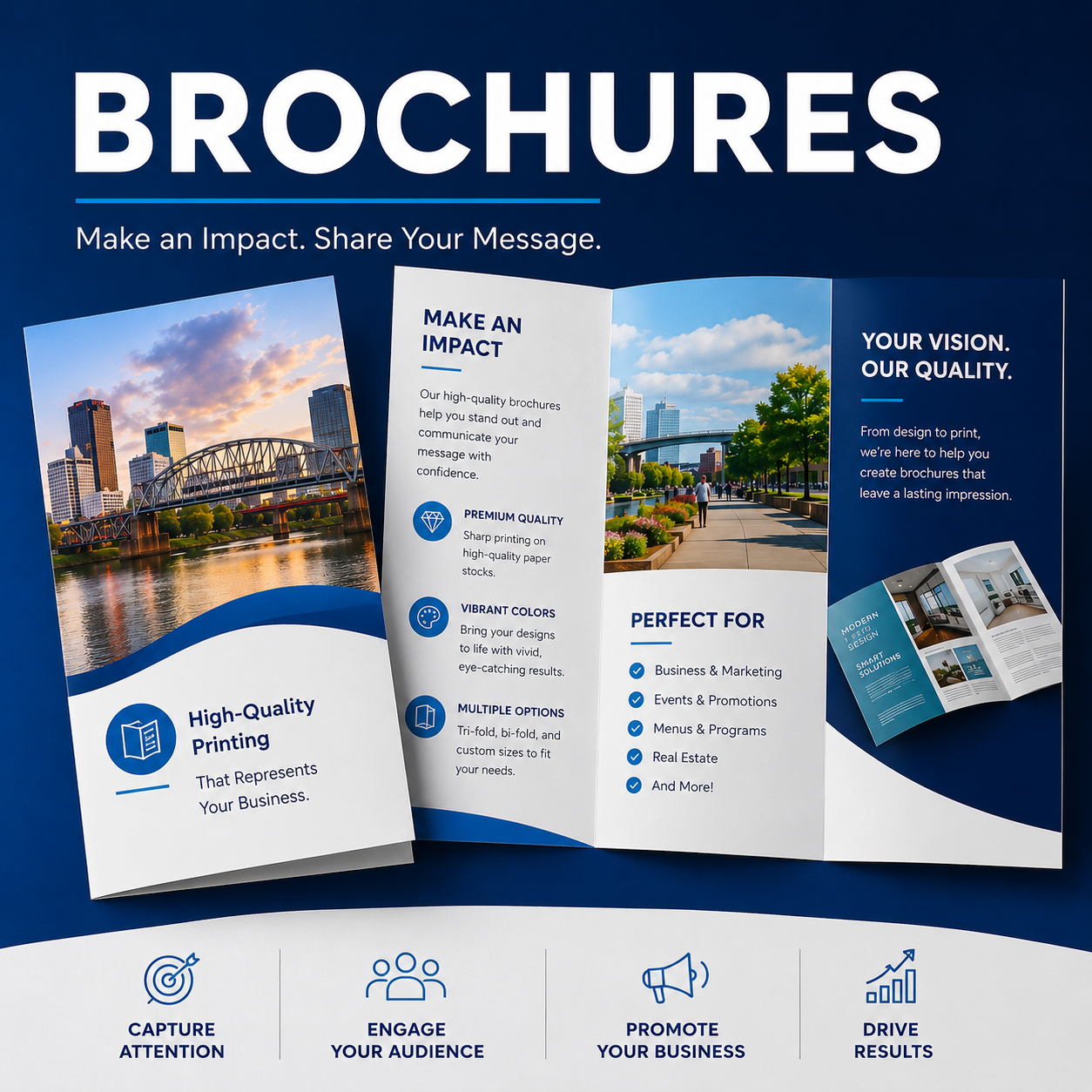 A brochure and pamphlet collection カタログ… Brochures Printed in Canada | Little Rock Printing