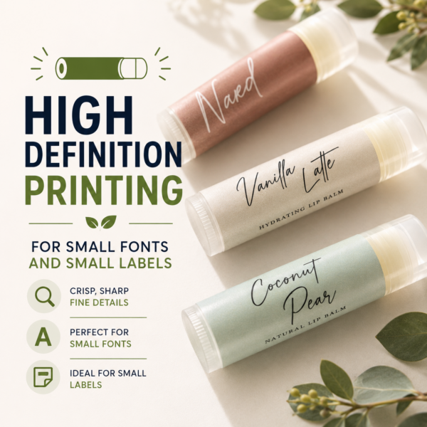 high definition printing for small text on labels