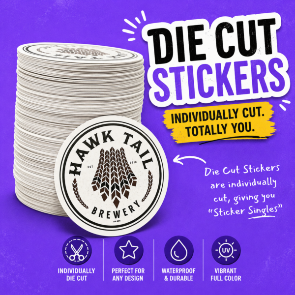 Die Cut Sticker Singles