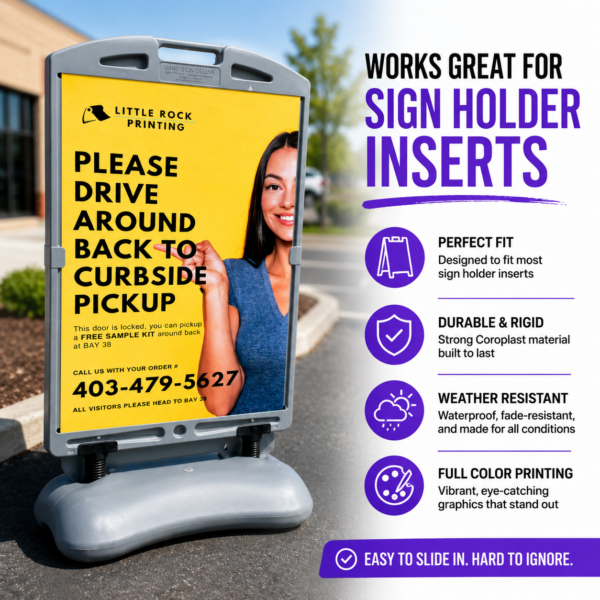 Coroplast Signs 7 sign holder inserts coroplast