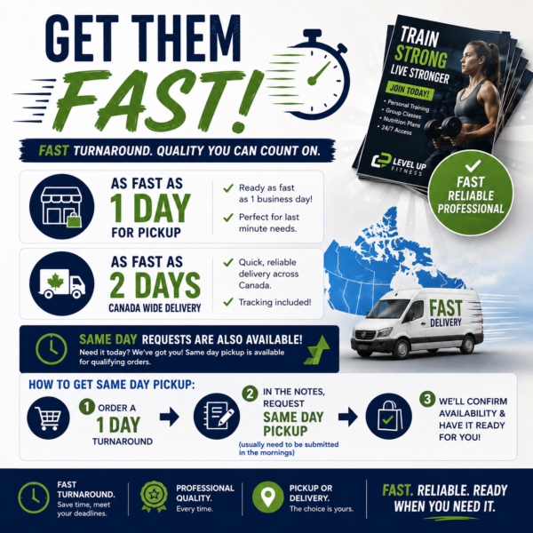 flyer printing done fast in canada