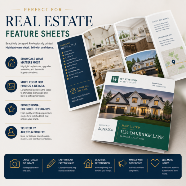 Brochures 7 Real Estate Feature Sheet Brochures