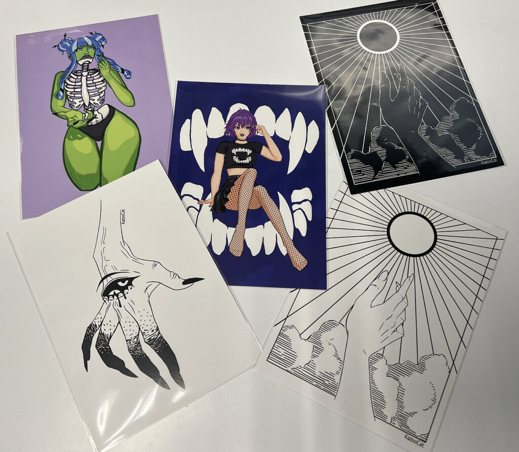 A variety of anime and tattoo designs from Dana at KazooCat