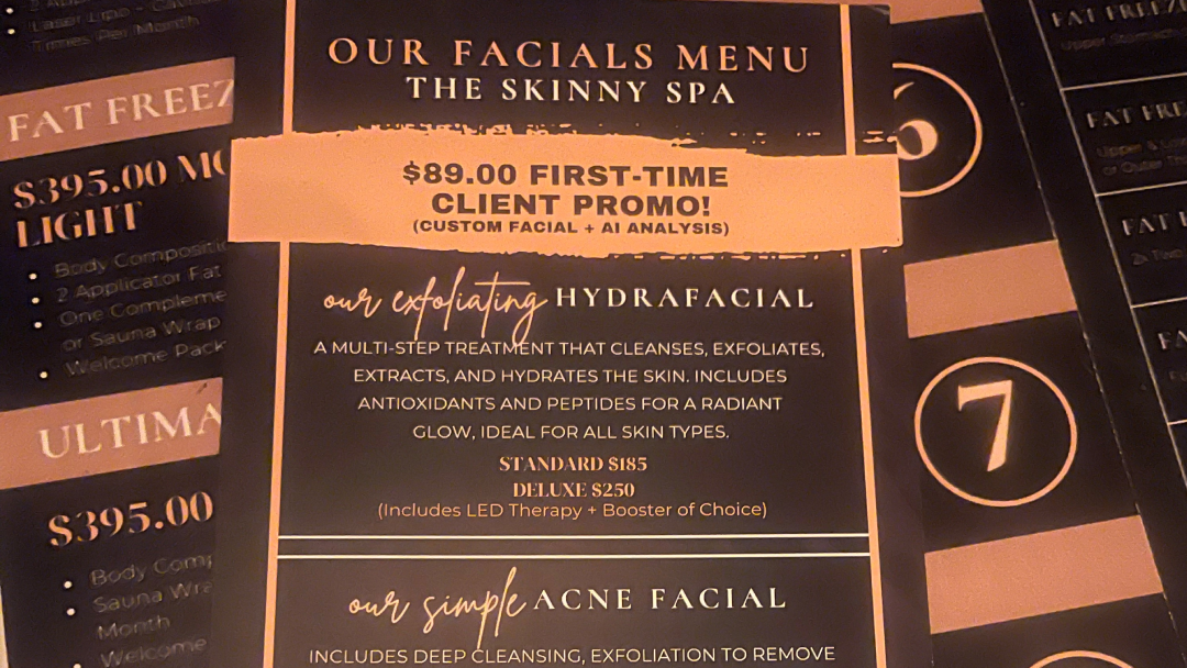skinny spa brochure printed at little rock printing